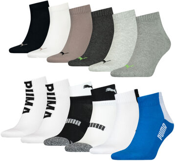 PUMA Quarter Sokken Verrassingspakket 6-pack-35/38 Multicolor - 35/38