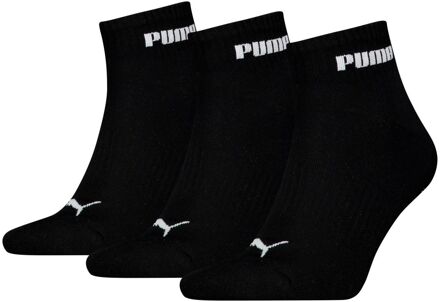 PUMA Quartersokken Cushioned New Generation 3-pack Zwart-35/38 - 35/38