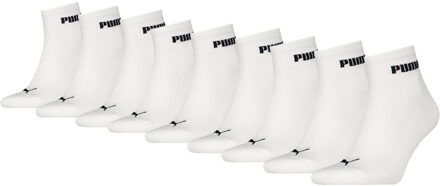 PUMA Quartersokken Cushioned New Generation 9-pack Wit-39/42 - 39/42