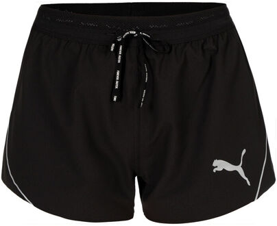 PUMA Raceday Ultraweave 3in Split Hardloopshorts Dames-Zwart - XS,M,XL