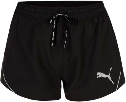 PUMA Raceday Ultraweave 3in Split Hardloopshorts Dames-Zwart - XS,S,M,L,XL