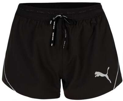 PUMA Raceday Ultraweave 3in Split Hardloopshorts Dames-Zwart