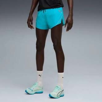 PUMA Raceday Ultraweave 3in Split Hardloopshorts Heren-Blauw - L