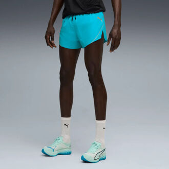 PUMA Raceday Ultraweave 3in Split Hardloopshorts Heren-Blauw - XL