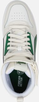 PUMA RBD Game Halfhoge Sneaker Heren Wit/Groen/Beige