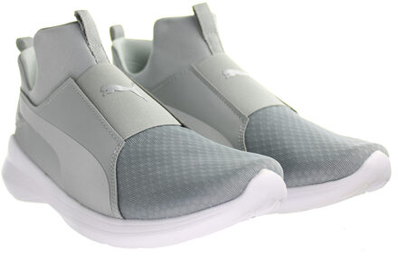 PUMA Rebel Mid Quarry Zilver Damestrainers - maat