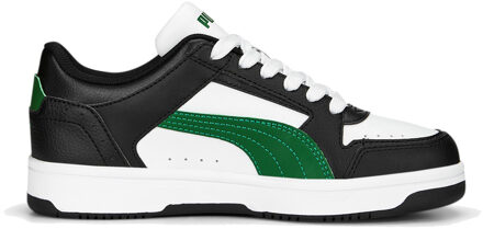 PUMA Rebound Joy Lo AC Inf Sneakers Junior wit - zwart - groen - 26