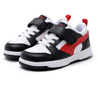 PUMA Rebound V6 Lo AC+ Inf Sneakers Junior zwart - wit - rood - 22