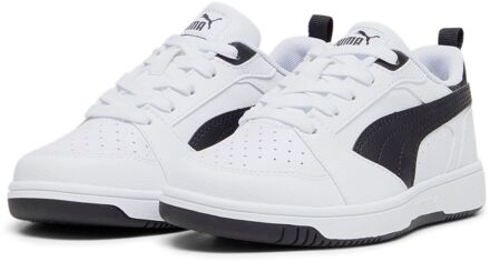 PUMA Rebound V6 Lo Sneakers Junior wit - zwart - 37