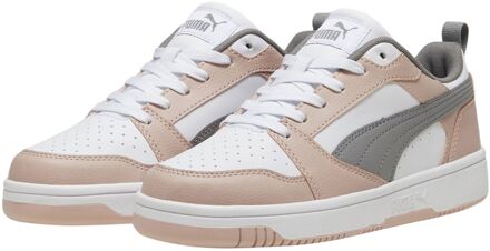 PUMA Rebound v6 Low Sneakers Dames roze - wit - grijs - 37 1/2