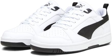 PUMA Rebound v6 Low Sneakers Senior wit - zwart - 40 1/2