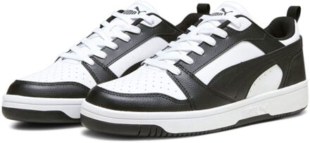 PUMA Rebound v6 Low Sneakers Senior zwart - wit - 40