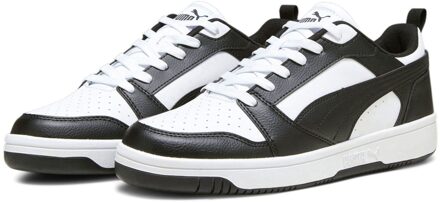 PUMA Rebound v6 Low Sneakers Senior zwart - wit - 44