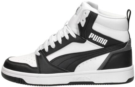 PUMA Rebound V6 Mid Sneakers Junior wit - zwart - grijs - 39