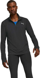 PUMA Run Favorite 1/4 Zip Hardloopshirt Heren zwart - XL