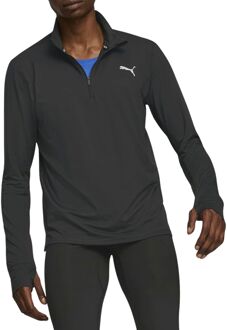 PUMA Run Favorite 1/4 Zip Trainingssweater Heren zwart - L