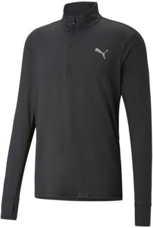 PUMA Run Favorite 1/4 Zip Trainingssweater Heren zwart - L