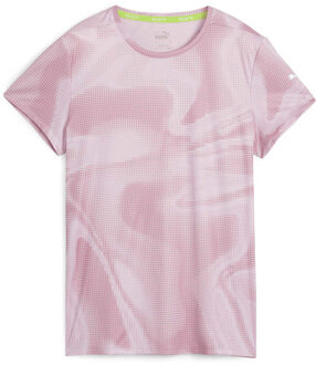 PUMA RUN Favorite AOP T-Shirt Dames roze - L