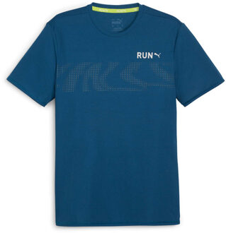 PUMA RUN Favorite Graphic T-Shirt Heren blauw - S