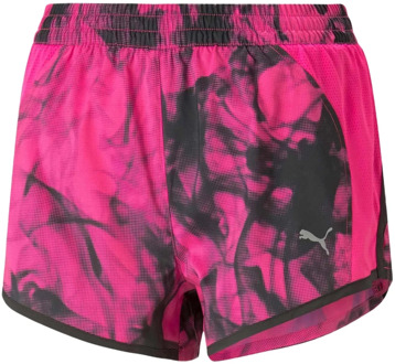 PUMA run favorite hardloopshort fuchsia/zwart dames dames rood - M