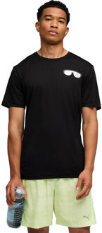 PUMA Run Nitro Graphic T-Shirt Heren zwart/zwart - S