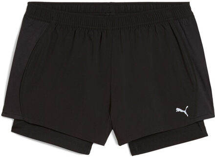 PUMA Run Velocity 3'' 2in1 Short Dames zwart - L