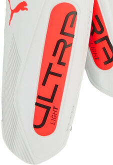 PUMA Scheenbeschermers voor kinderen/kids ultra lichte scheenbeschermers met riempjes Wit - XXS