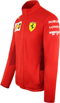 PUMA Scuderia Ferrari Lange Mouw Zip Up Rood Heren Softshell Jas 763021 02