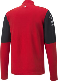 PUMA Scuderia Ferrari Team Half-Zip Heren Gebreid Sweatshirt Rood