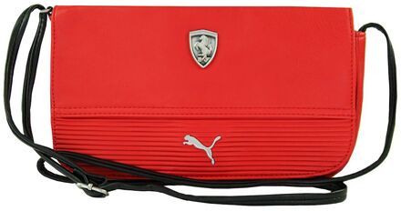 PUMA Scuderia Ferrari Verstelbare Riemen Rood Dames Tas Zwart/rood