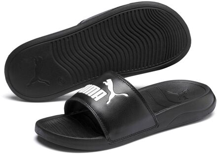 PUMA Slippers - Maat 37 - Unisex - zwart,wit