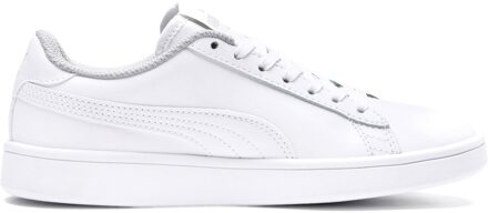 PUMA Smash v2 L Jr - Puma White-Puma White - Unisex - Maat 37