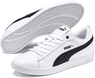 PUMA Smash v2 L Sneaker Dames wit - zwart - 40 1/2
