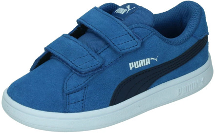 PUMA Smash v2 SD V Inf suède sneakers kobaltblauw - 22