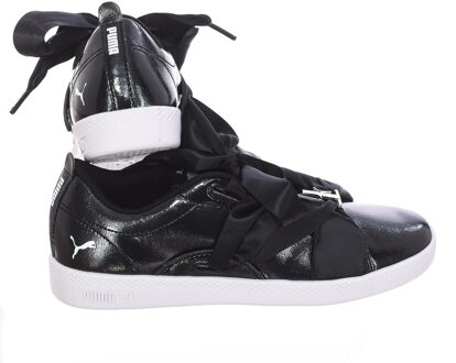 PUMA Smash WNS BKL Patent 369638 damessportschoen - maat EU 36.5 / UK 3.5 Zwart