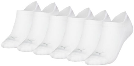 PUMA Sneakersokken Dames Cushioned 6-pack Wit-39/42 - 39/42