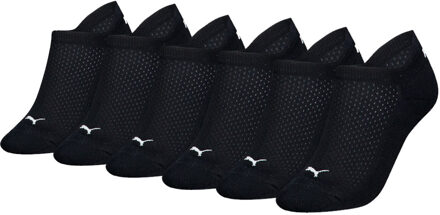 PUMA Sneakersokken Dames Cushioned 6-pack Zwart-35/38 - 35/38