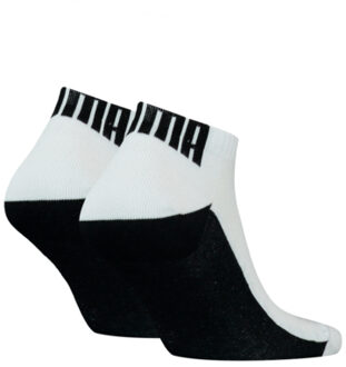 PUMA Sneakersokken Heren Back Logo 2-pack Wit-43/46 - 43/46