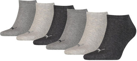 PUMA Sneakersokken Plain 6-pack Antraciet Melange-47/49 - 47/49