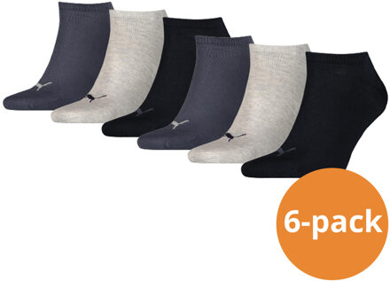 PUMA Sneakersokken Plain 6-pack Navy / Grey / Nightshadow Blue