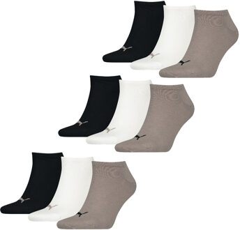 PUMA Sneakersokken Plain 9-pack Pine Bark Combo-39/42 - 39/42