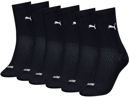 PUMA Sokken Dames 6-pack Zwart-35/38 - 35/38