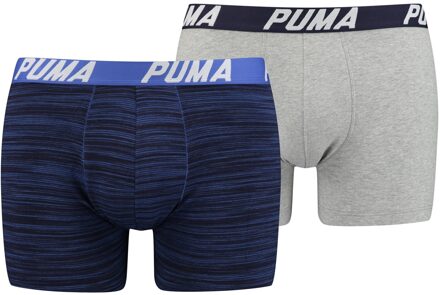 PUMA spacedye stripe 2-pack blauw & grijs
