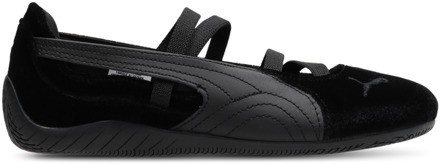 PUMA Speedcat Kindersneakers - Zwart - Maat 38.5 - Mesh/Synthetisch Black