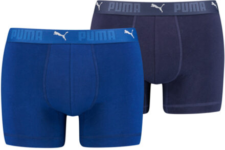 PUMA Sport Boxershorts Katoen 2-pack Blauw-L
