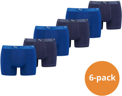PUMA Sport Boxershorts Katoen 6-pack Blauw-XL