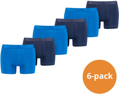 PUMA Sport Boxershorts Microfiber 6-pack Blauw-M