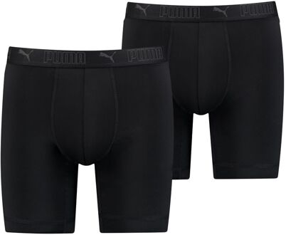 PUMA Sport Boxershorts Microfiber Long 2-pack Zwart-XL - XL