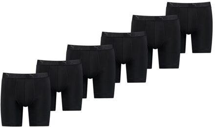 PUMA Sport Boxershorts Microfiber Long 6-pack Zwart-XL - XL