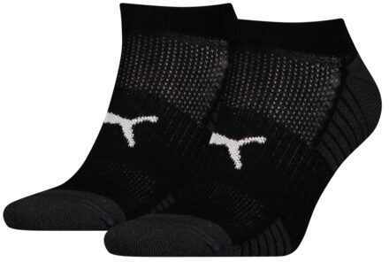 PUMA Sport Cushioned Sneakersokken Light 2-pack Zwart-35/38 - 35/38